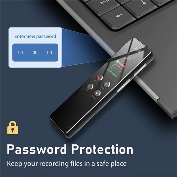 Voice Activated Recorder Spy Digital Audio 64 GB For With MP3 Player - Picture 3 of 6